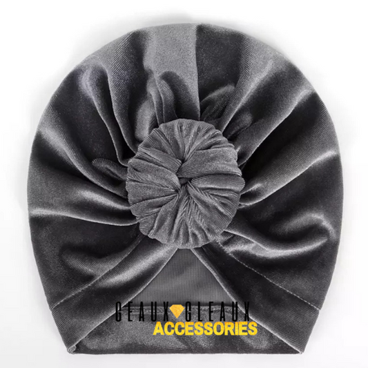 Velvet Front Knot Fashion Turban