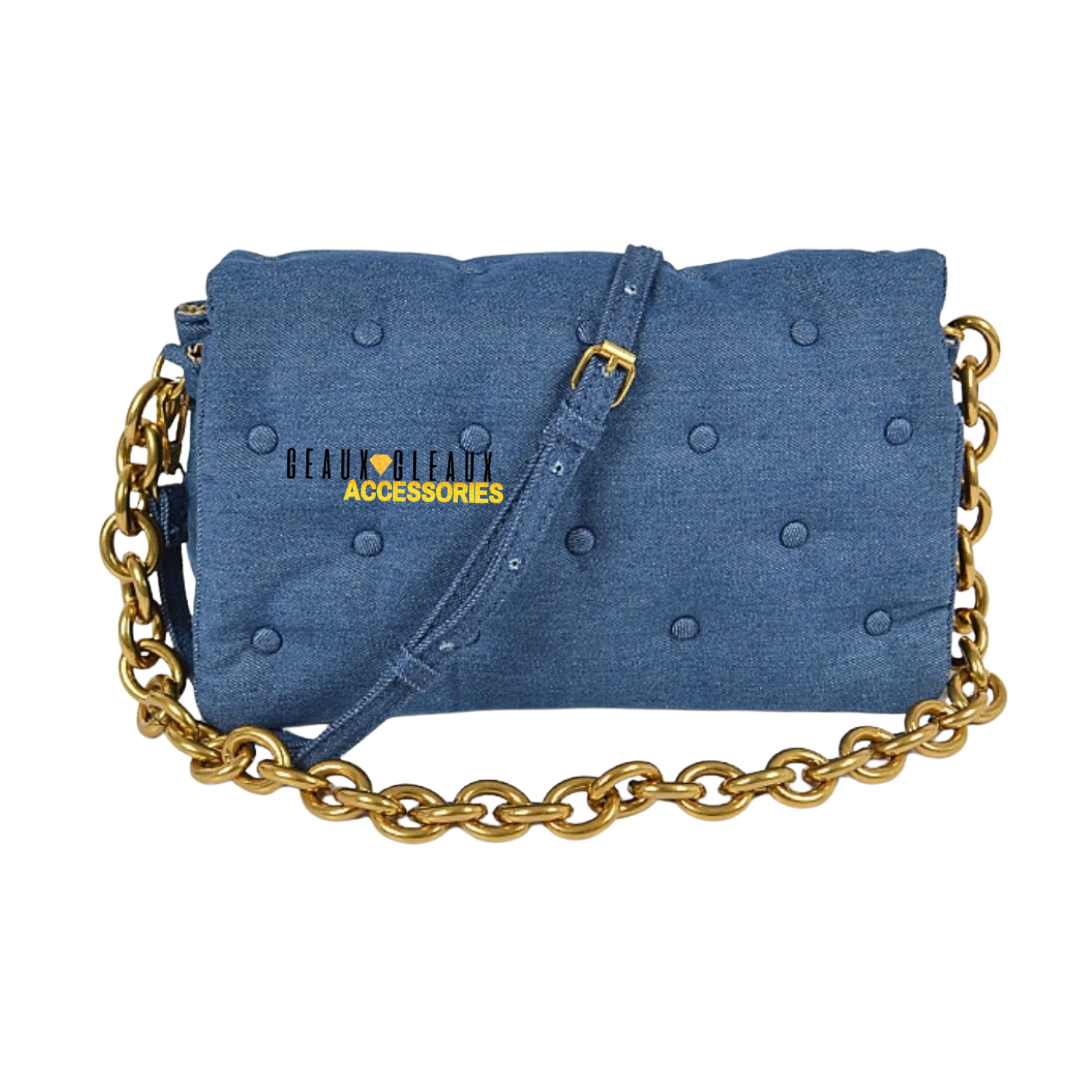 Denim Clutch Handbag