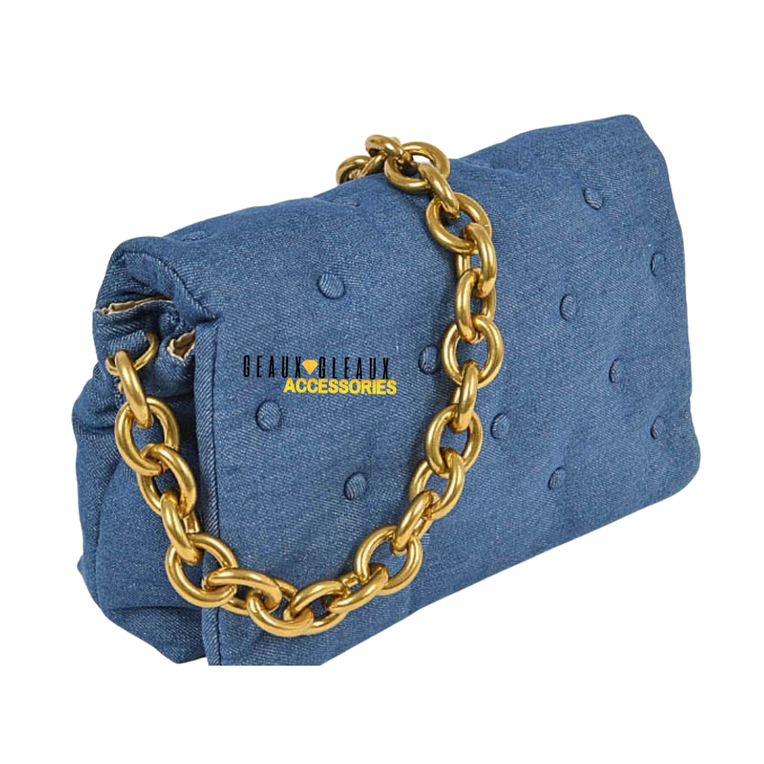 Denim Clutch Handbag