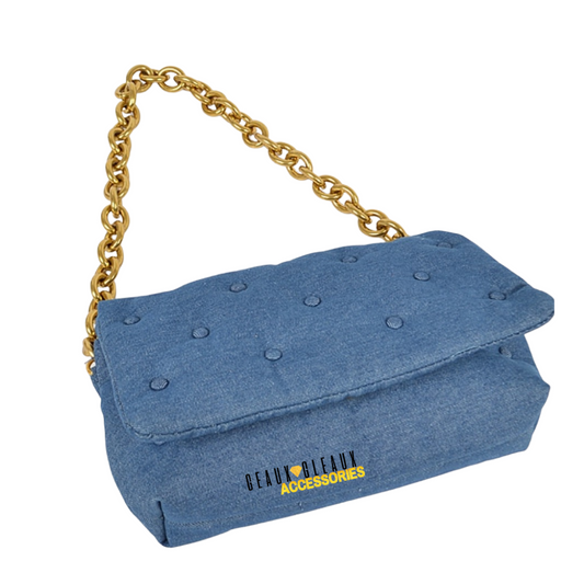 Denim Clutch Handbag