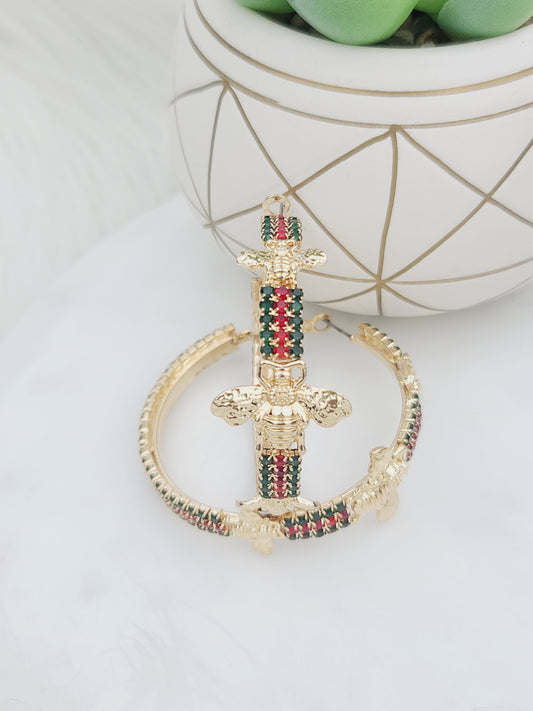 It's For Me Honey Darbee Hoop Earrings