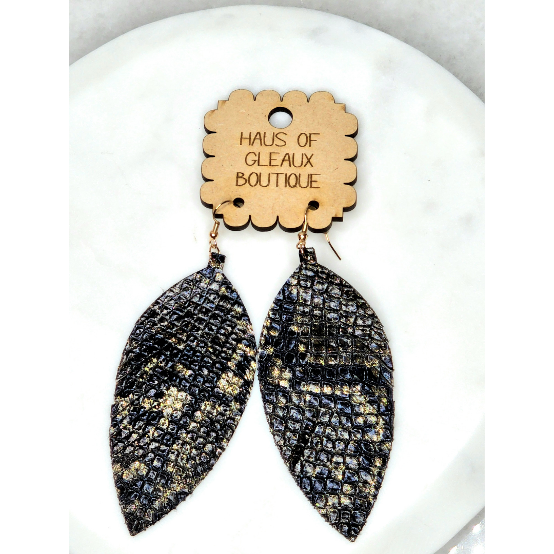 Zia Leather Earrings