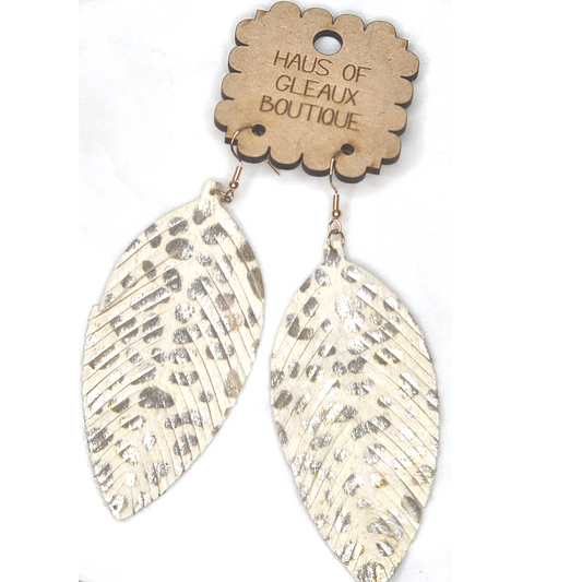 Zia Leather  Earrings