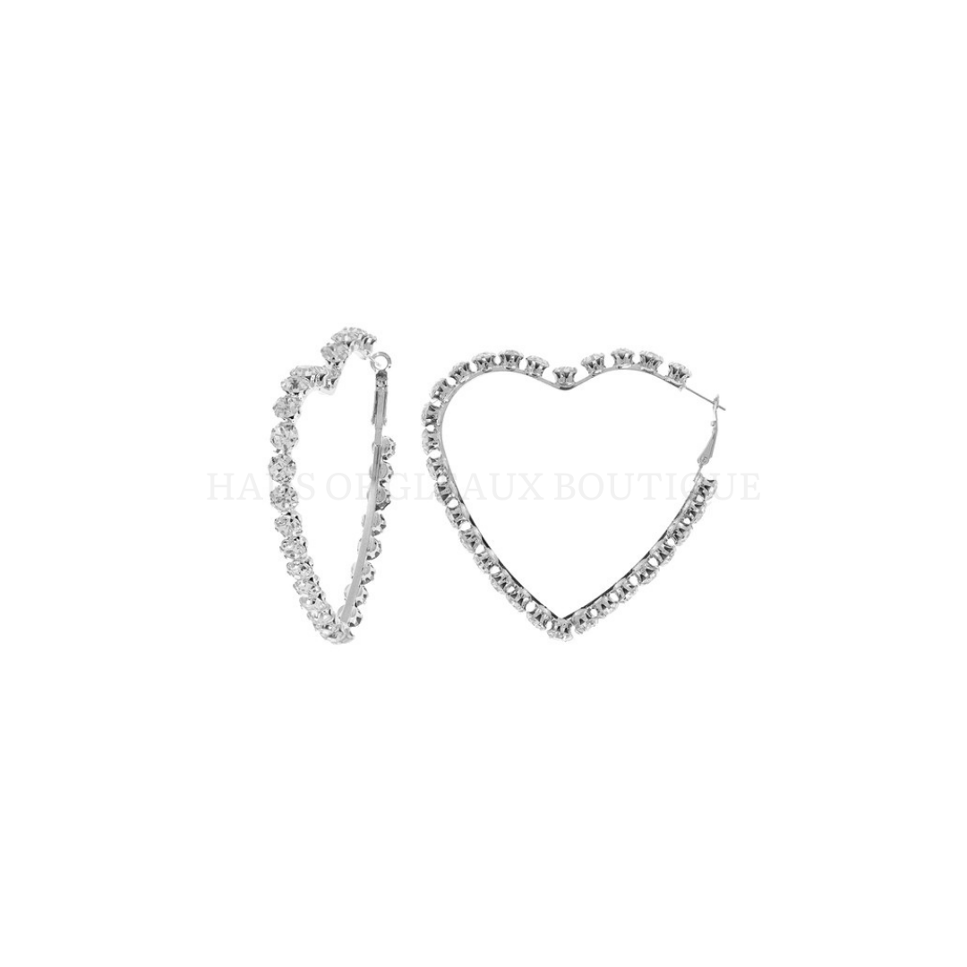 Bring it Heart Hoop Earrings